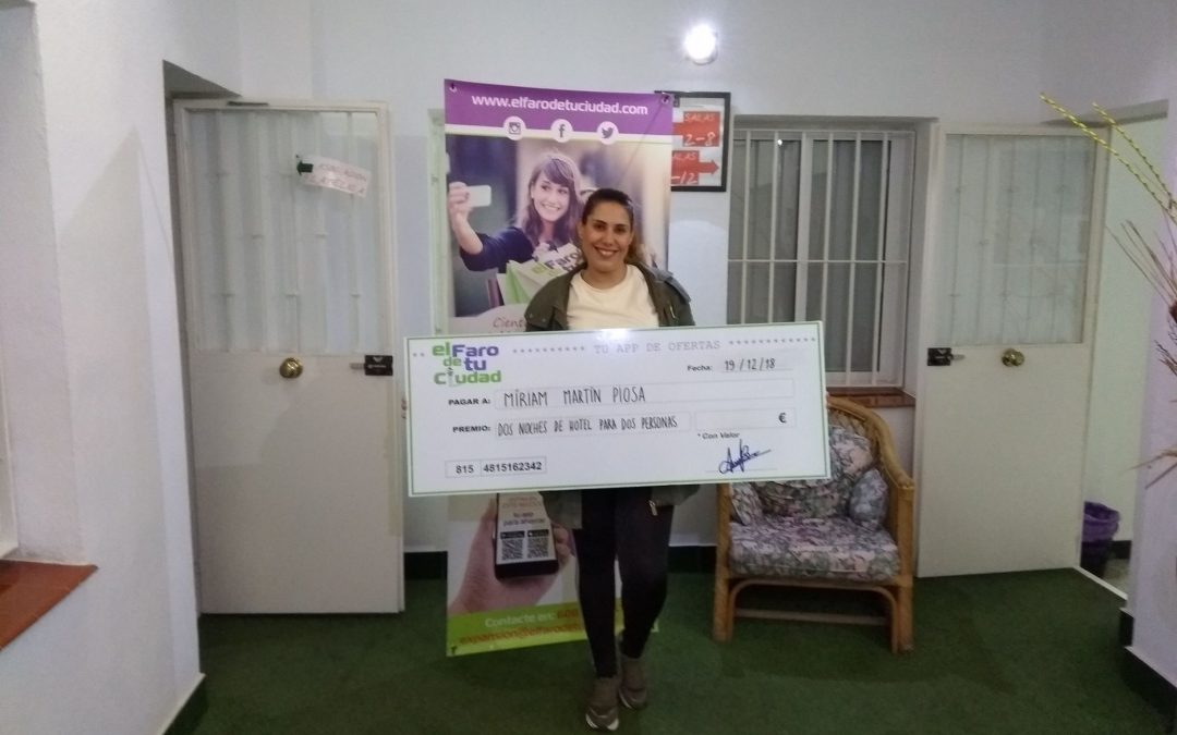 Míriam Martín Piosa gana 2 noches de hotel para 2 personas